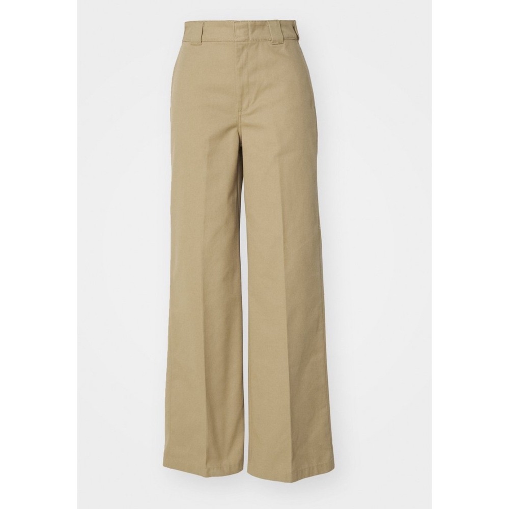 Dickies Urban Outfitters Women's Size 2 High Rise Wide Leg Work Pants Sand Tan